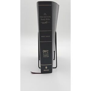 Thomas Nelson MacArthur Study Bible NKJV Black Bonded Leather Gold Gilded Edges